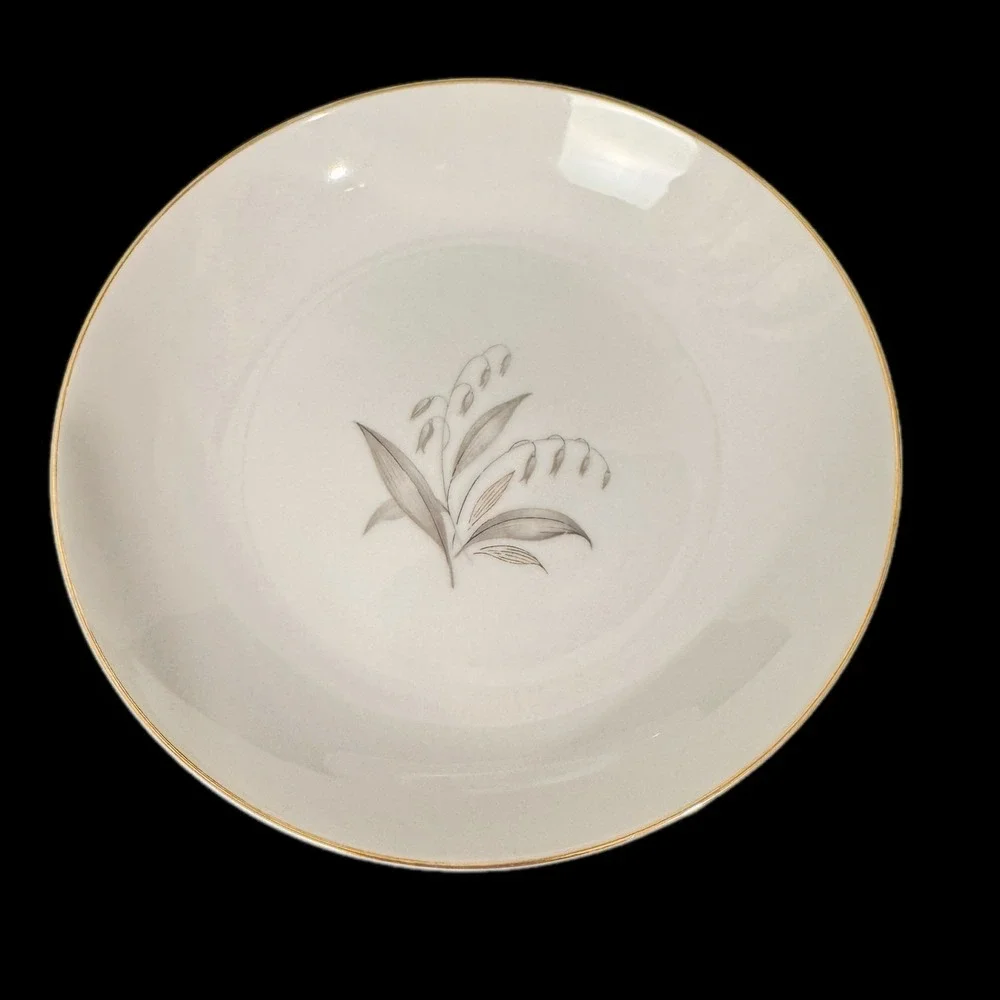 Kaysons Soup Bowls 2pc 7.5in White Golden Rhapsody Fine China Japan Vintage